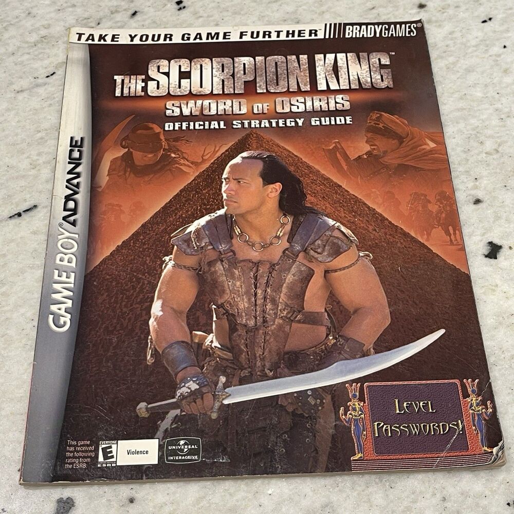 The Scorpion King Sword of Osiris Official Strategy Guide BradyGames GBA